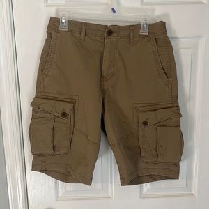 Used American Eagle tan cargo shorts